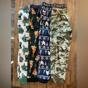 Old Navy boys Pajama Bottoms Set of 4